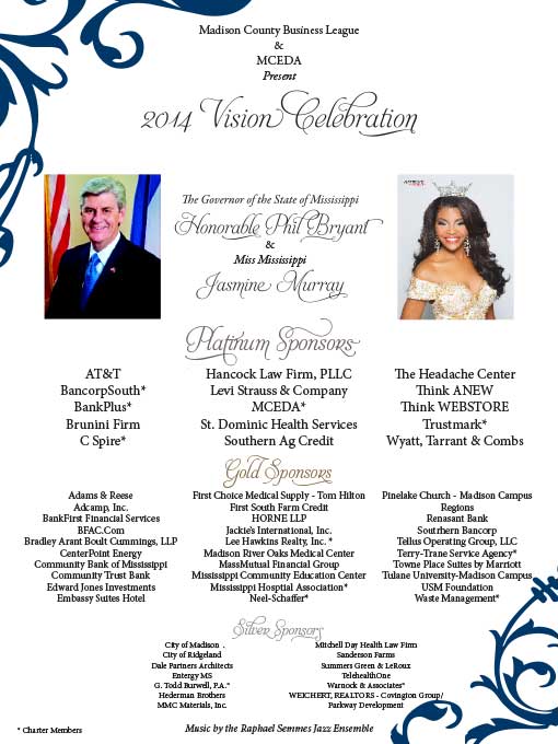 2014 Vision Celebration Speakers and Sponsors | View PDF