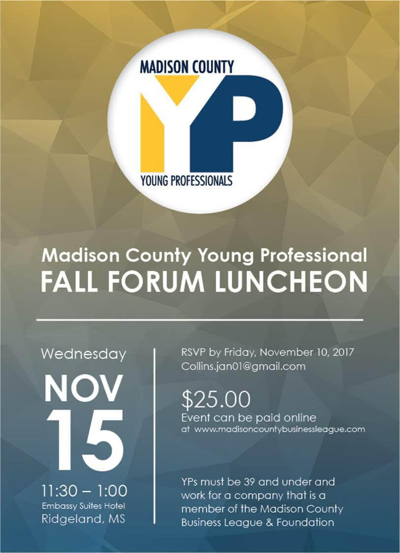 Madison County Young Professional Fall Forum Luncheon invitation